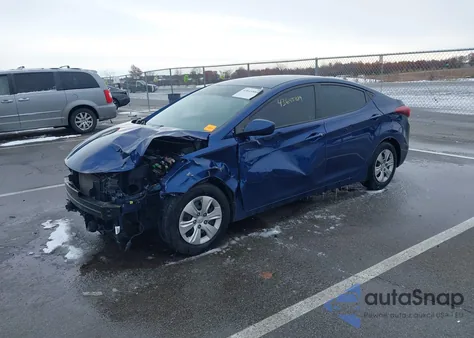 2016 Hyundai Elantra Se from USA, damaged, VIN 5NPDH4AE0GH664047